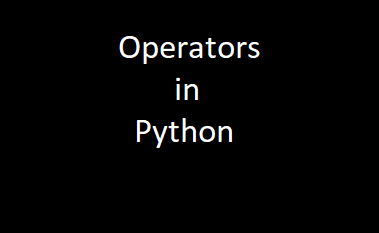 Operators in Python