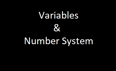 variables and number system and conversion